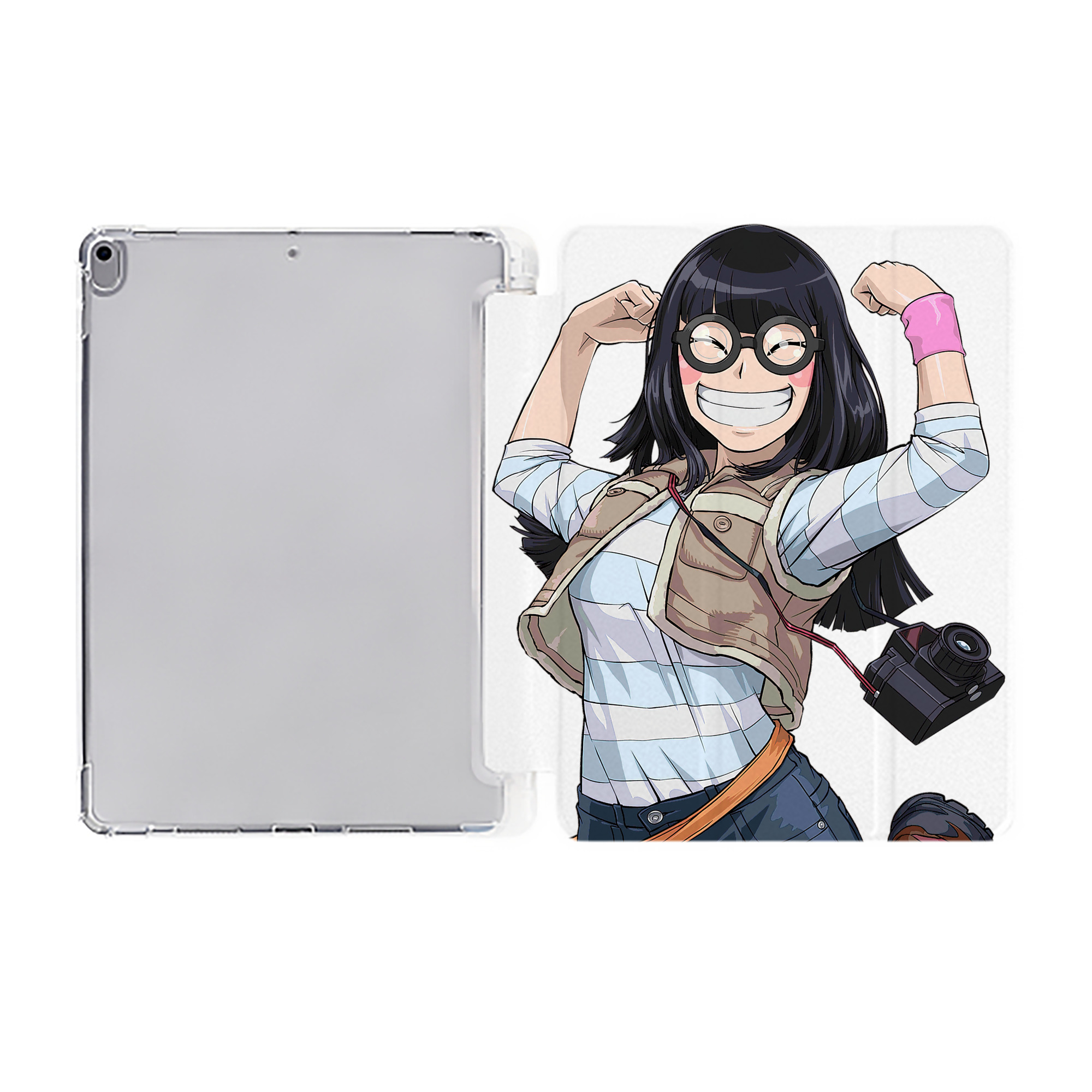 （画像用） 遊☆戯☆王 Yu-Gi-Oh! IPad ケース ペン収納付き 三つ折りスタンド PUレザー×シリコン 対応機種9.5/10.5/10.9インチ